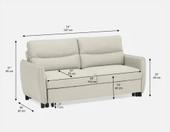 VERONIQUE contemporary sofa-bed