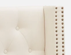 VERSAILLES tufted upholstered wingback queen size bed