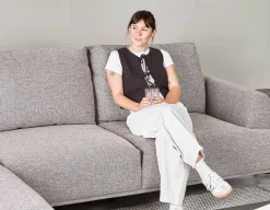 VICTOR contemporary left-facing sectional sofa