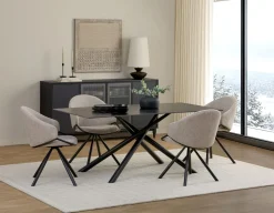 YANO modern minimalist ceramic top dining table 180 cm